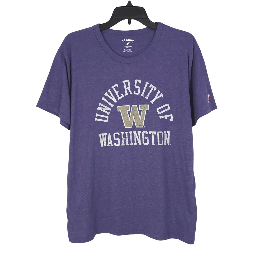 League University of Washington Huskies Purple Tri-Blend T-Shirt Large